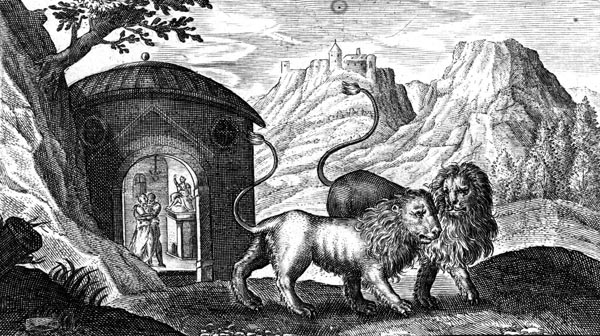 Atalanta and Hippomenes changed into lions