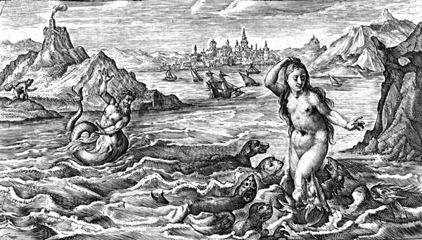 Circe turns Scylla into a sea monster