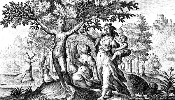 Dryope picking the blossom