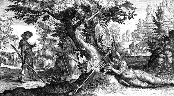Mercury turns Battus to stone
