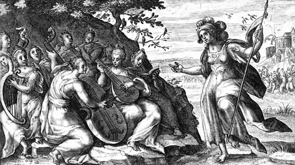 The Muses sing for Minerva